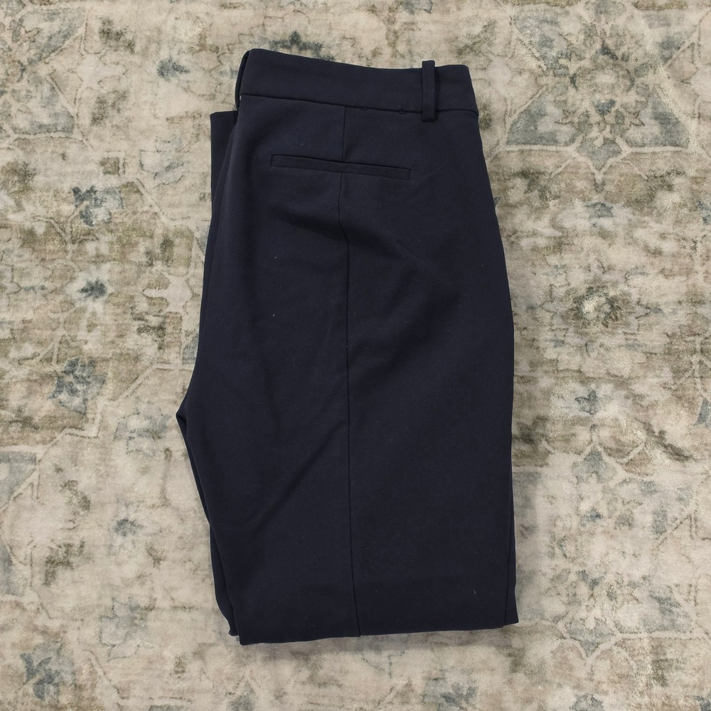 J.Crew Ruby Pant Navy Blue Straight Leg Trousers Womens 8 Business Casual - Picture 6 of 6